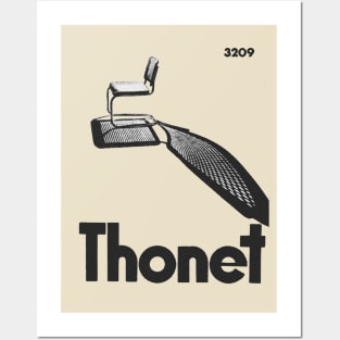 thonet chair midcentury modern aesthetic Posters and Art